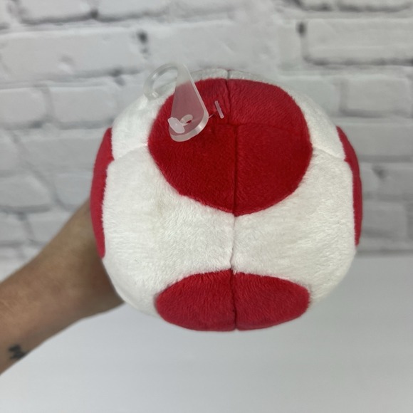 Nintendo 2017 Super Mario Toad Plush Toy 8" inch White Red Doll Stuffed Animal - Picture 4 of 7